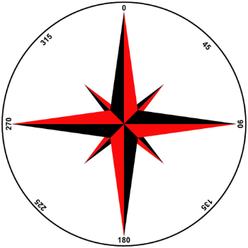 Image of a compass rose